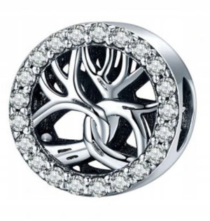 Charms cyrkonie Drzewa Pnącze srebro 925