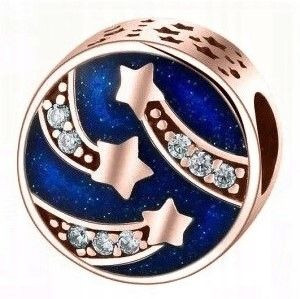 Charms Gwiazdy Stars Kosmos różowe złoto srebro