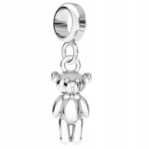 Charms Miś srebro 925 zawieszka koralik