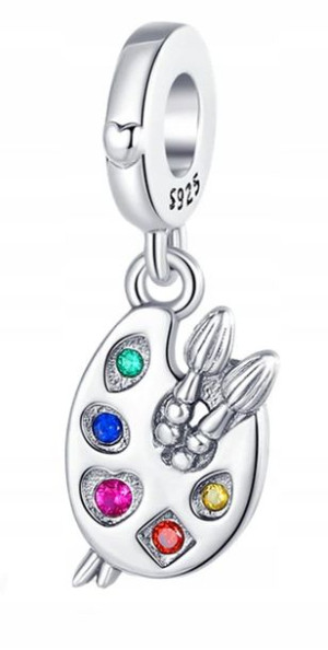 Charms Paleta Farb Malarstwo srebro 925