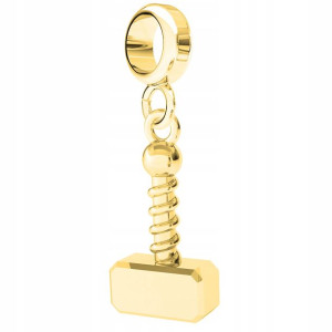 Charms złoty Młot Thora srebro 925