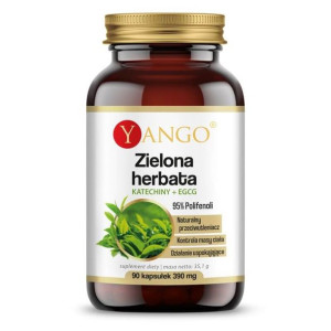 YANGO Zielona Herbata 95% Polifenoli Katechiny + EGCG 90 kaps.