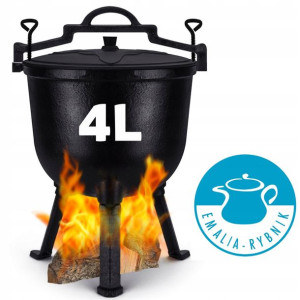 Kociołek Żeliwny Myśliwski 4 L Garnek Grill