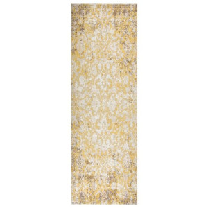 Dywan zewnętrzny o płaskim splocie, 80x250 cm, żół