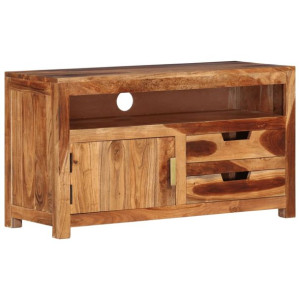 Szafka pod TV, 90x34,5x50 cm, lite drewno akacjowe