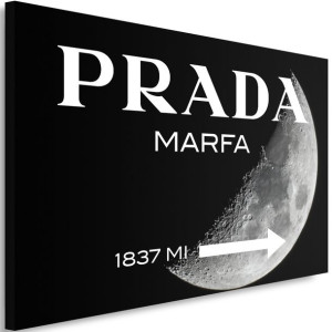 OBRAZ NA PŁÓTNIE Prada Marfa Księżyc 60x40