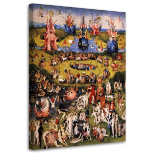 OBRAZ NA PŁÓTNIE REPRODUKCJA Ogród Rozkoszy - H.Bosch 80x120