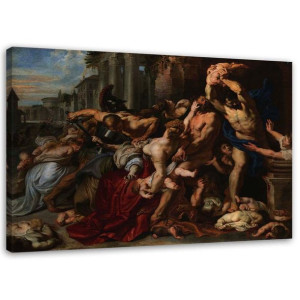 OBRAZ NA PŁÓTNIE REPRODUKCJA Rzeź niewiniątek - Rubens 90x60