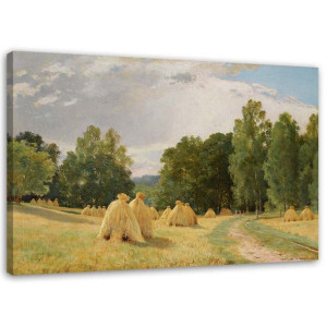OBRAZ NA PŁÓTNIE REPRODUKCJA Stogi siana - I.Szyszkin 40x60