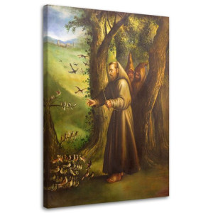 OBRAZ NA PŁÓTNIE REPRODUKCJA Święty Franciszek z Asyżu 80x120