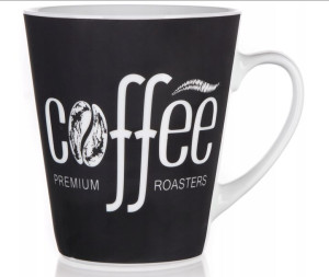 Kubek COFFEE Premium 360 ml, czarny