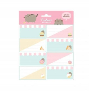 Kot PUSHEEN naklejki nalepki na zeszyty 16szt
