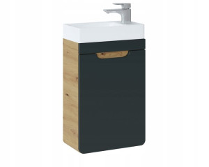 Szafka wisząca Aruba grafit mat z umywalką 40 cm