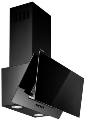 SZKLANY Okap Skośny 60 cm CONCEPT CZARNY