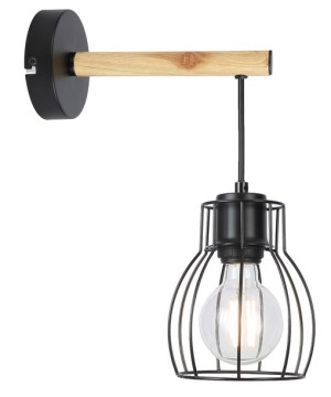 Bernita Lampa Kinkiet 1x60w E27czarny