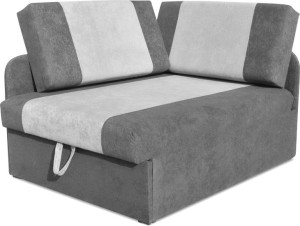 Sofa Rozkładana Narożnik Jednoosobowy Z Funkcją Spania Maxi 90x200 Szary