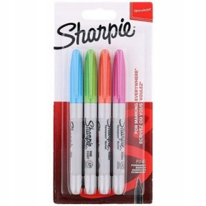 Sharpie markery permanentne wodoodporne 4 szt.