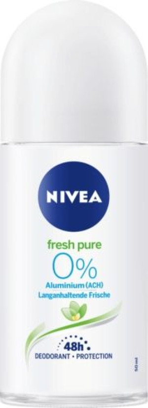 NIVEA fresh pure O% Aluminium roll-on 48h, 50ml