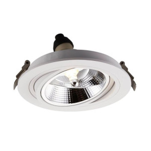 Ruchoma lampa podtynkowa Chuck ARGU10-054 oczko do sypialni białe