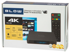 Odtwarzacz Multimedialny Android TV BOX 4K Bluetooth WiFi