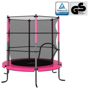 Trampolina z siatką zabezpieczającą, okrągła 140x1