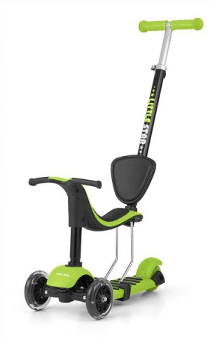 2w1 Rowerek Biegowy + Hulajnoga Little Star Green