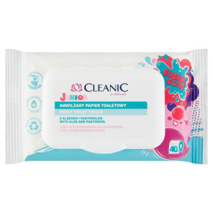 Cleanic JUNIOR Papier Toaletowy Nawilżany 40 szt.
