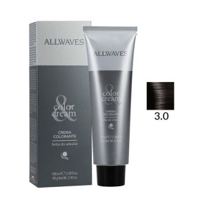 Allwaves COLOR CREME Farba Do Włosów 3.0 Ciemny Brąz 100 ml