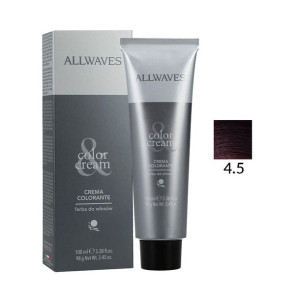 Allwaves COLOR CREME Farba Do Włosów 4.5 Mahoniowy Średni Kasztan 100 ml