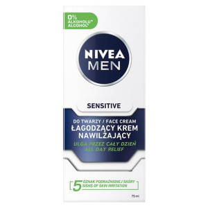 Nivea Men SENSITIVE Krem Do Twarzy Nawilżający 75 ml