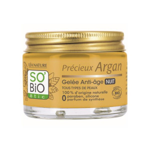 So'bio Etic PRÉCIEUX ARGAN Żel Na Noc Przeciwzmarszczkowy z Olejkiem Argano