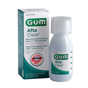 Gum AFTA CLEAR Płyn Do Płukania Jamy Ustnej Na Afty 120 ml