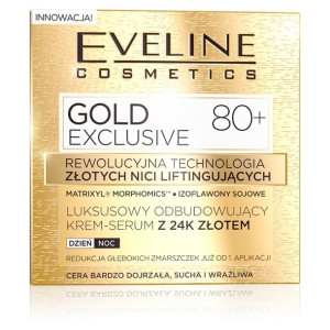 Eveline Cosmetics GOLD LIFT EXPERT Krem-serum 80+ 50 ml