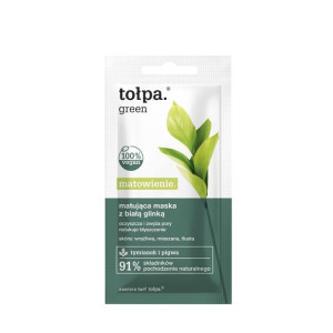 TOŁPA GREEN Maseczka Do Twarzy z Białą Glinką Matująca 8 ml