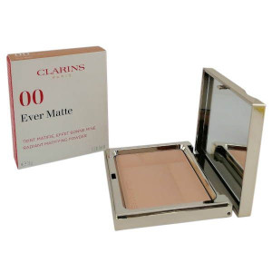 Clarins EVER MATTE SHINE CONTROL Puder Matujący 00 Transparent Opal 10 g