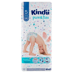 Kindii  Pure & Flex Pieluchy 5 Junior 11-20 Kg 48 szt.