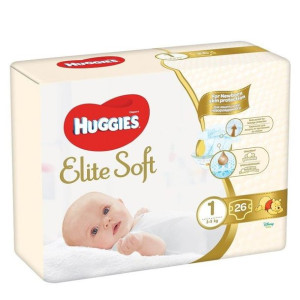 HUGGIES ELITE SOFT Pieluchy 1 26 szt.