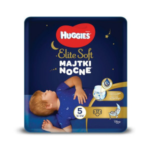 HUGGIES ELITE SOFT Majtki Nocne 5 17 szt.