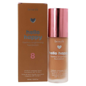 BENEFIT HELLO HAPPY Podkład 08 Tan Warm Rozświetlający 30 ml