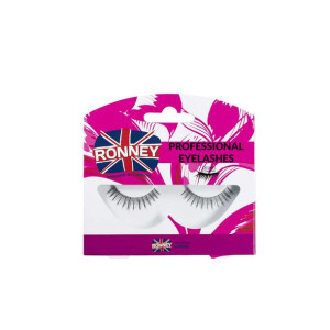 RONNEY PROFESSIONAL EYELASHES Sztuczne Rzęsy 14 z Naturalnego Włosia 1 szt.