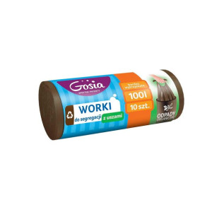 Gosia  Worki Do Segregacji Brązowe 100l 10 szt.
