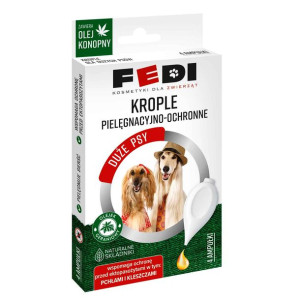 FEDI  Pielęgnacyjno-ochronne Krople Dla Dla Psów Dla Dużych Psów 4 ml