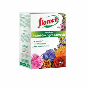 FLOROVIT  Nawóz Do Kwiatów Ogrodowych Karton 1kg 1 szt.