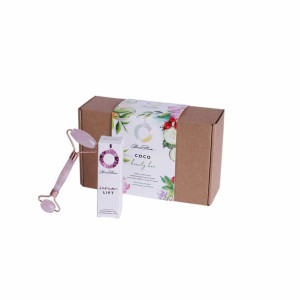 OLIVIA PLUM COCO Beauty Box Zestaw Serum Lift & Roller z Różowego Kwarcu 30