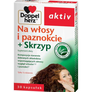 DOPPELHERZ AKTIV Suplement Diety Na Wlosy i Paznokcie + Skrzyp 30 szt.