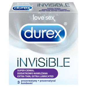 Durex INVISIBLE Prezerwatywy 3 szt.