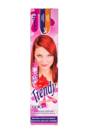 Venita TRENDY MOUSSE COLOR Pianka Koloryzująca 34 Jasna Czerwień 75 ml
