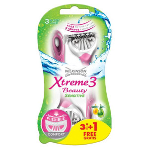 Wilkinson XTREME 3 BEAUTY Maszynki Do Golenia 4 szt.