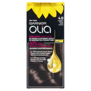 Garnier OLIA Farba Do Włosów 4.0 Ciemny Brąz Nowa 1 szt.