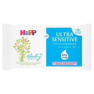  HIPP                      ULTRA SENSITIVE Chusteczki Nawilżane 52 szt.